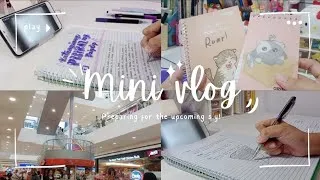 Thumbnail: Mini vlog ～｡☆| preparing for the upcoming S.Y | study vlog, school supplies haul, unboxing ୨ৎ