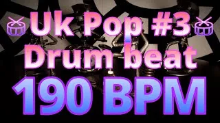 Thumbnail: 190 BPM - Uk Pop #3 - Beatles - Ringo Star - Muffled -  4/4 #DrumBeat - #DrumTrack -🥁🎸🎹🤘