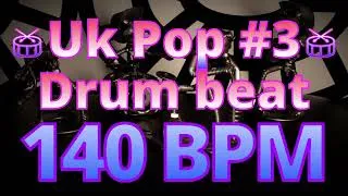 Thumbnail: 140 BPM - Uk Pop #3 - Beatles - Ringo Star - Muffled -  4/4 #DrumBeat - #DrumTrack -🥁🎸🎹🤘
