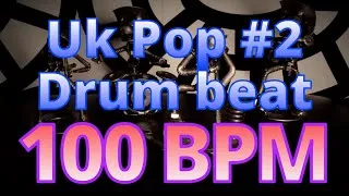 Thumbnail: 100 BPM - Uk Pop #2 - Beatles - Rolling Stones - Police -  4/4 #DrumBeat - #DrumTrack -🥁🎸🎹🤘