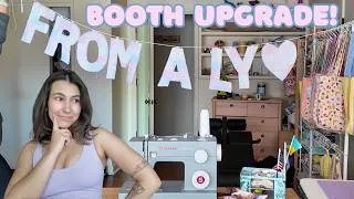 Thumbnail: small business post-trip reset: upgrading my booth & preparing for markets 💖