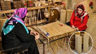Thumbnail: Handmade Straw Mat Weaving with Traditional Mat Loom | Old Craft Process