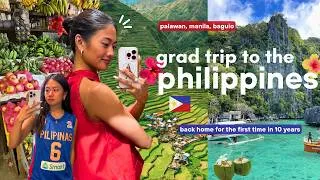 Thumbnail: my grad trip to the PHILIPPINES 🇵🇭 | island hopping, filipino food & coming home after 10 years