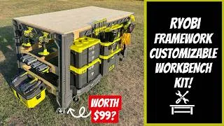 Thumbnail: I Built the Ultimate DIY Workbench! RYOBI FRAMEWORK Customizable Workbench Kit