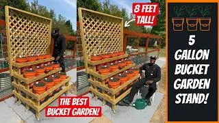 Thumbnail: I Built the Ultimate Bucket Garden Stand! Step-by-Step