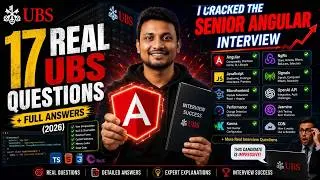Thumbnail: I Cracked the UBS Senior Angular Interview — 17 Real Questions + Full Answers (2026) #angular #UBS
