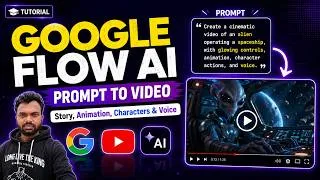 Thumbnail: Google Flow AI Tool  Tutorial | Create Videos with Story, Animation, Characters and Voice