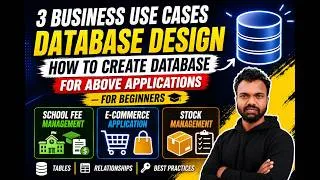 Thumbnail: How to Design a Database for Real-World Applications | School, E-Commerce & Inventory System