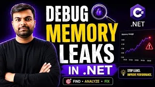 Thumbnail: Memory Leak Debugging in .NET Like a Senior Developer | dotnet-counters & dotnet-dump