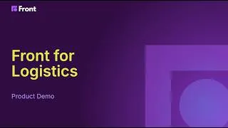 Thumbnail: Front for Logistics - Product Demo