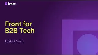 Thumbnail: Front for B2B Tech - Product Demo