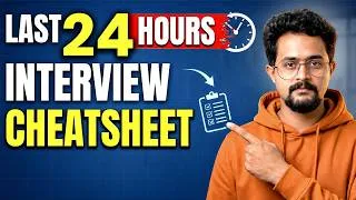 Thumbnail: 8 Tips to Crack Any INTERVIEW | Last 24-Hour Preparation Guide