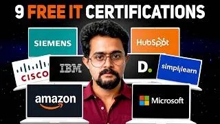 Thumbnail: I Found 9 Hidden FREE Courses from Amazon, Microsoft & IBM