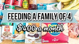 Thumbnail: MONTH OF GROCERIES | Feeding a Family of 4 on $400