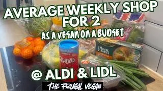 Thumbnail: £20 Aldi & Lidl Vegan Weekly Shop 🛒  Budget Grocery Haul for 2