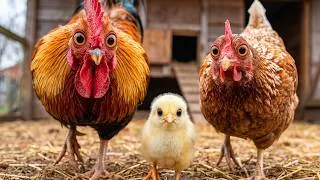 Thumbnail: Funny Chicken, Chicks & Rooster Dance!