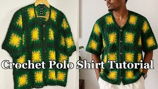 Thumbnail: How to Crochet a Polo Shirt | Button Down Shirt | Men’s Shirt