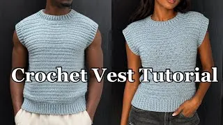 Thumbnail: How to Crochet a Vest | Beginner Friendly 