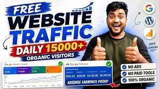 Thumbnail: Get 15,000 Free Organic Visitors Daily From Google | Free Website Traffic 2026