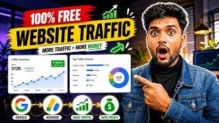 Thumbnail: Free Website Traffic 2026 | Instant Google Traffic 100% Organic
