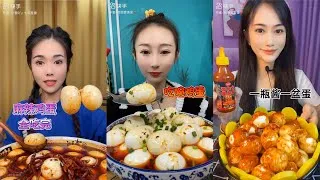 Thumbnail: Chinese girl eating show 039 | Mukbang, ASMR, Spicy Egg Mukbang
