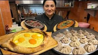 Thumbnail: Giant Cheese Boat & Massive Dumplings! Inside a Unique Georgian Kitchen 🇬🇪