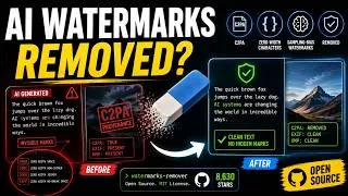 Thumbnail: Watermarks Remover : Remove AI Watermarks from Text & Files (C2PA, SynthID, Unicode Deep Dive)