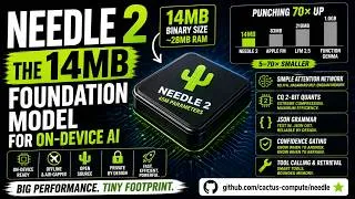 Thumbnail: Needle 2 : The 14MB Foundation Model for On-Device AI (Full Deep Dive)