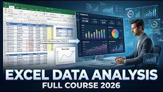 Thumbnail: Excel Data Analysis Full Course 2026 | Complete Data Analysis & Visualization Masterclass