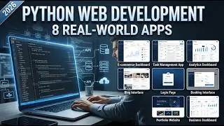 Thumbnail: Python Web Development Full Course 2026 | Build 8 Real-World Web Apps