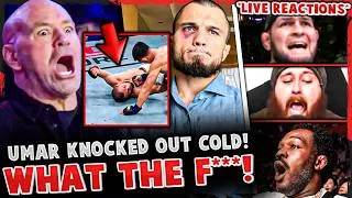 Thumbnail: MMA Community REACTS Umar Nurmagomedov KNOCKED OUT COLD! Khabib DEVASTATED! *LIVE REACTIONS*