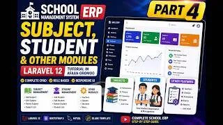 Thumbnail: School Management System in Laravel 12 — Part  4: Subject & Student Registration
