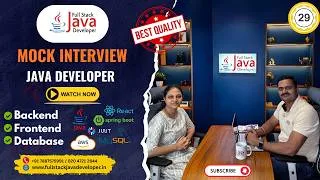 Thumbnail: Java Mock Interview for 3.5 Years Experience | Full Stack Java Interview Questions & Answers