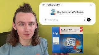 Thumbnail: I Ran a Full Local LLM on a Pentium 4 (NetBurstGPT)