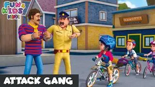 Thumbnail: হামলাকারী দল | Attack Gang | Shiva Bengali | শিব | #Fun4KidsBengali | Action Bengali Cartoon