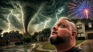 Thumbnail: 🌪️TORNADO WARNING DURING 4th of JULY FIREWORKS!!! 😱