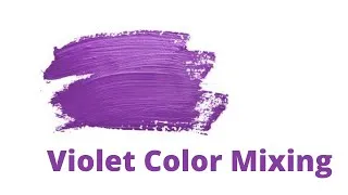 Thumbnail: How to make Violet color/ Violet color from Primary colors/ Easy glitter Violet color/ Color Mixing
