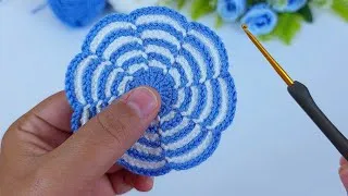 Thumbnail:  Wonderful ♡☆ 💙💙Crochet Flower Motif Everyone Is Making!  Easy Beginner Tutorial #crochet #DİY