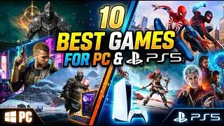 Thumbnail: Top 10 Best Games for PS5 & PC in Hindi 🇮🇳 | Best Graphics & Open World!