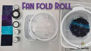 Thumbnail: Tie Dye Designs:  Fan Fold and Roll Ice Dye Shirt