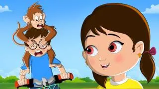 Thumbnail: Re Mama Re Mama Re | Monkey Chase Adventure | Hindi Nursery Rhymes | Fun For Kids TV Hindi Rhymes
