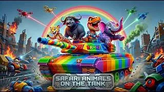 Thumbnail: ABC Colorful Safari Animals  | Animal Adventure for Kids with ABCD learning 🍪