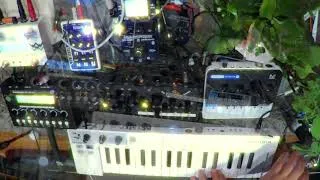 Thumbnail: Pushing keystep aftertouch for more expression // another Small synths with big sound jam