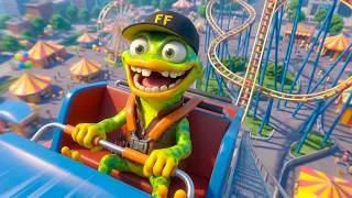 Thumbnail: Funky Frog’s Amazing Amusement Park Adventure! 🎢🎡 | Kids Cartoon