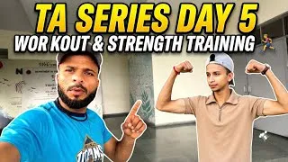 Thumbnail: TA Series Day 5 Strength Training! 🔥 Workout Challenge | Fun Life Vlog