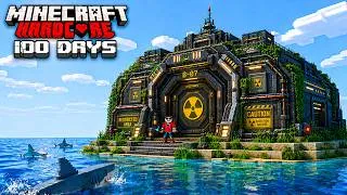 Thumbnail: I Survived 200 Days on Deadliest Ocean Bunker in Minecraft!