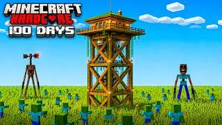 Thumbnail: I Survived 100 Days on Abandoned Watch Tower in Minecraft!