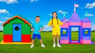 Thumbnail: Sofia and Max built a LEGO police truck