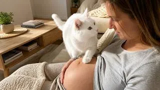 Thumbnail: The Moment These Cats Realized Mom Is Pregnant 😭