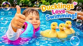 Thumbnail: Ducks Love Swimming with Kids! 🐥💦 Pool & Inflatable Float Fun